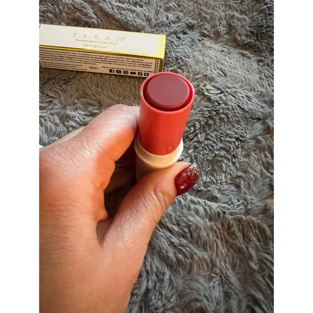 F.A.R.A.H Creamy Malai Blush Stick 0.25oz She Creamy Vegan NEW IN BOX MSRP $24